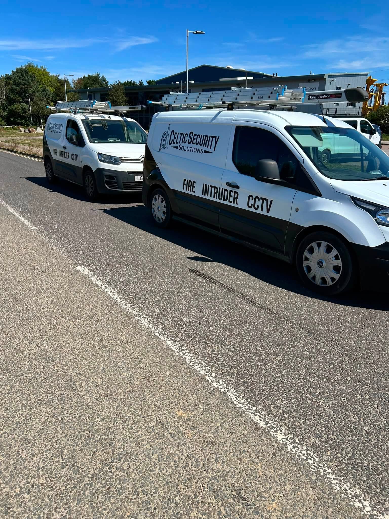 Celtic Security Solutions vans out on a Cornwall job